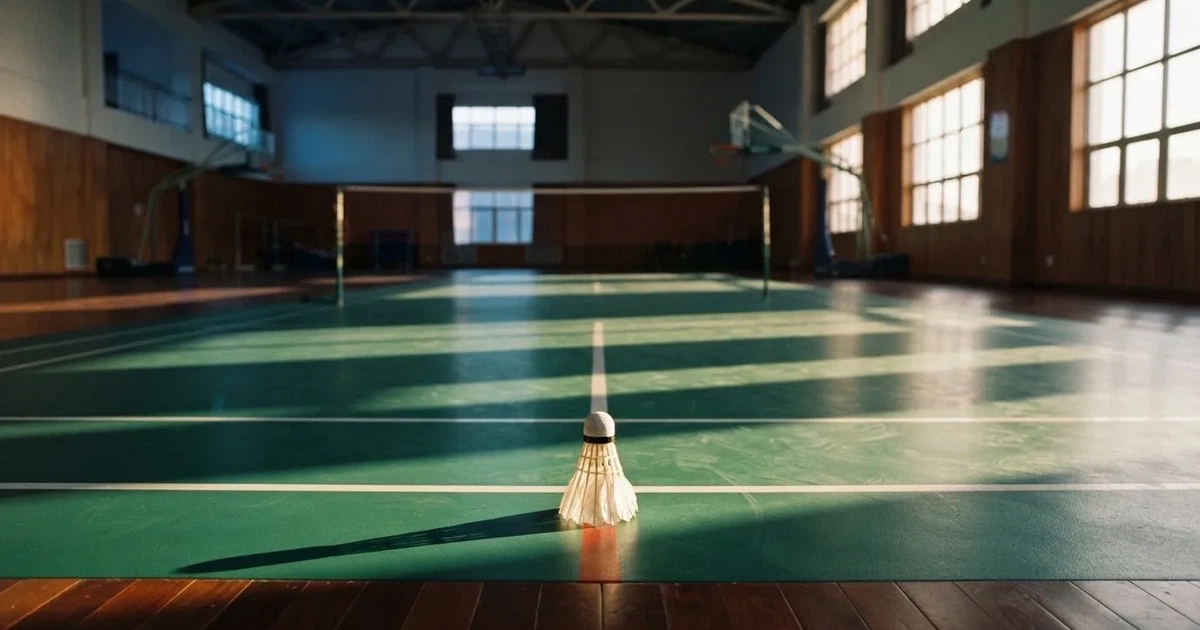Un balón en el punto central de un campo de césped a la luz de la mañana
